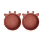 Alex diep bord siliconen 2-pack mahonie