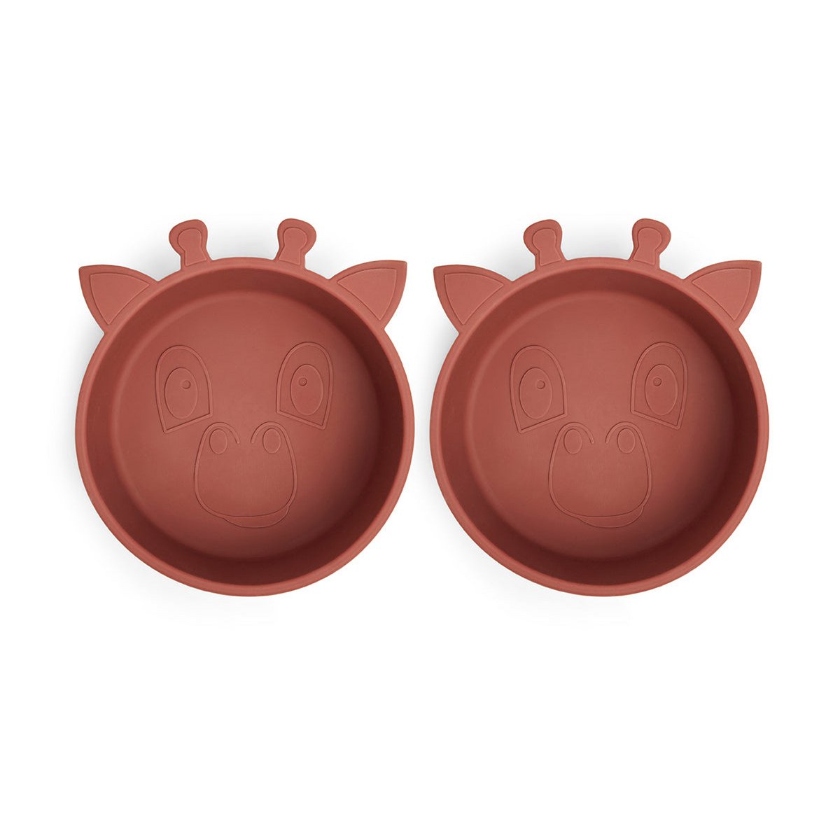 Alex diep bord siliconen 2-pack mahonie
