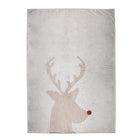 Plaid 130x170 cm beige polyester rendier