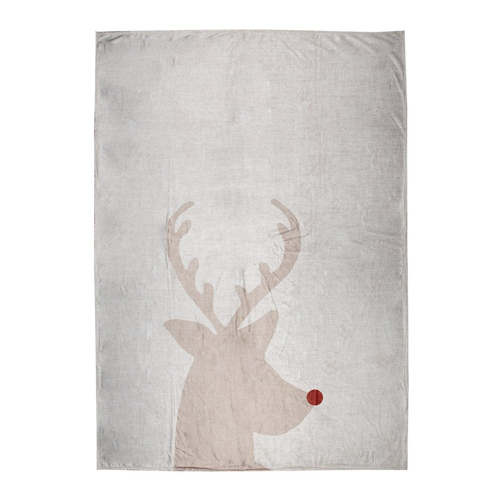 Plaid 130x170 cm beige polyester rendier