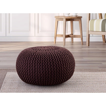 Pouf buiten Ø55x37 cm gerecycled plastic