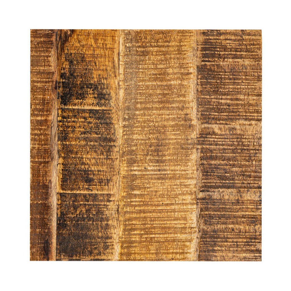 Bijzettafel kruk vierkant 28x45x28 cm massief mangohout