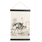 Wandkleed 40x2x60 cm linnen beige zwart