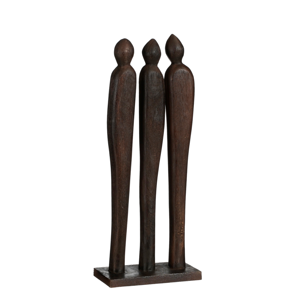 Woondecoratie mangohout 7x18x46 cm bruin