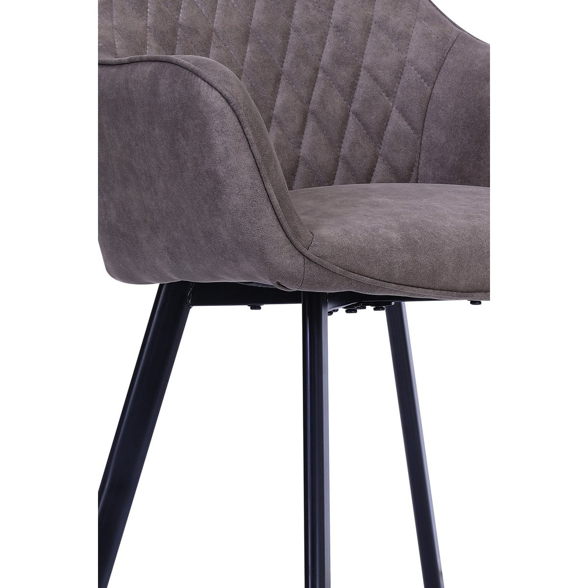 Fauteuils set 2 taupe microvezel