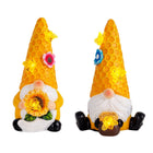 2-piece decorative solar light "Abby", made of plastic with integrated LEDs, twilight sensor, 17 cm high