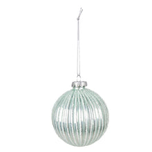 Kerstbal Ø 8 cm groen glas set van 2