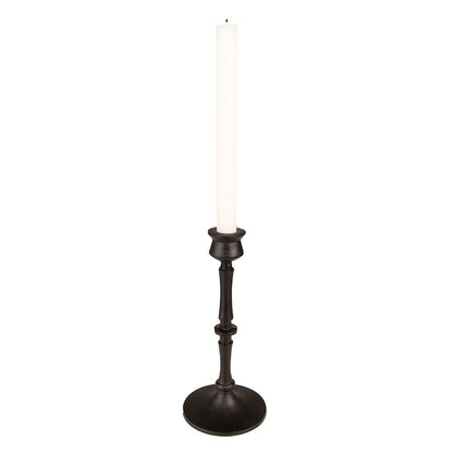 Kandelaar 23 cm zwart aluminium