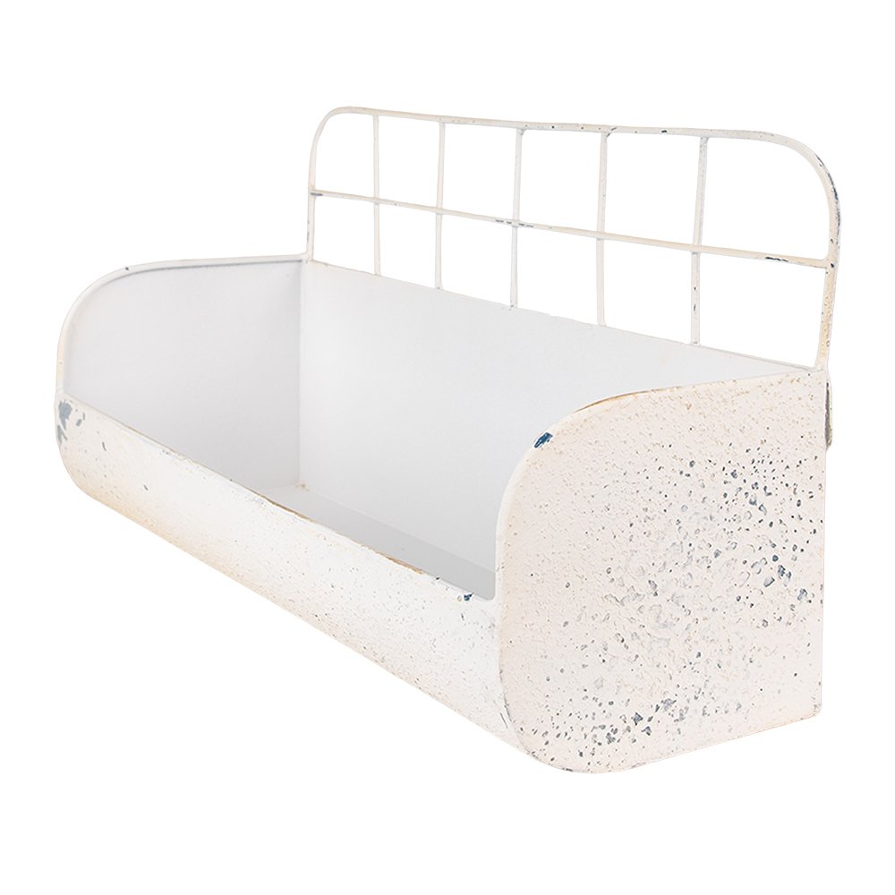 Wall shelf 38x14x20 cm Beige Iron Wall Rack