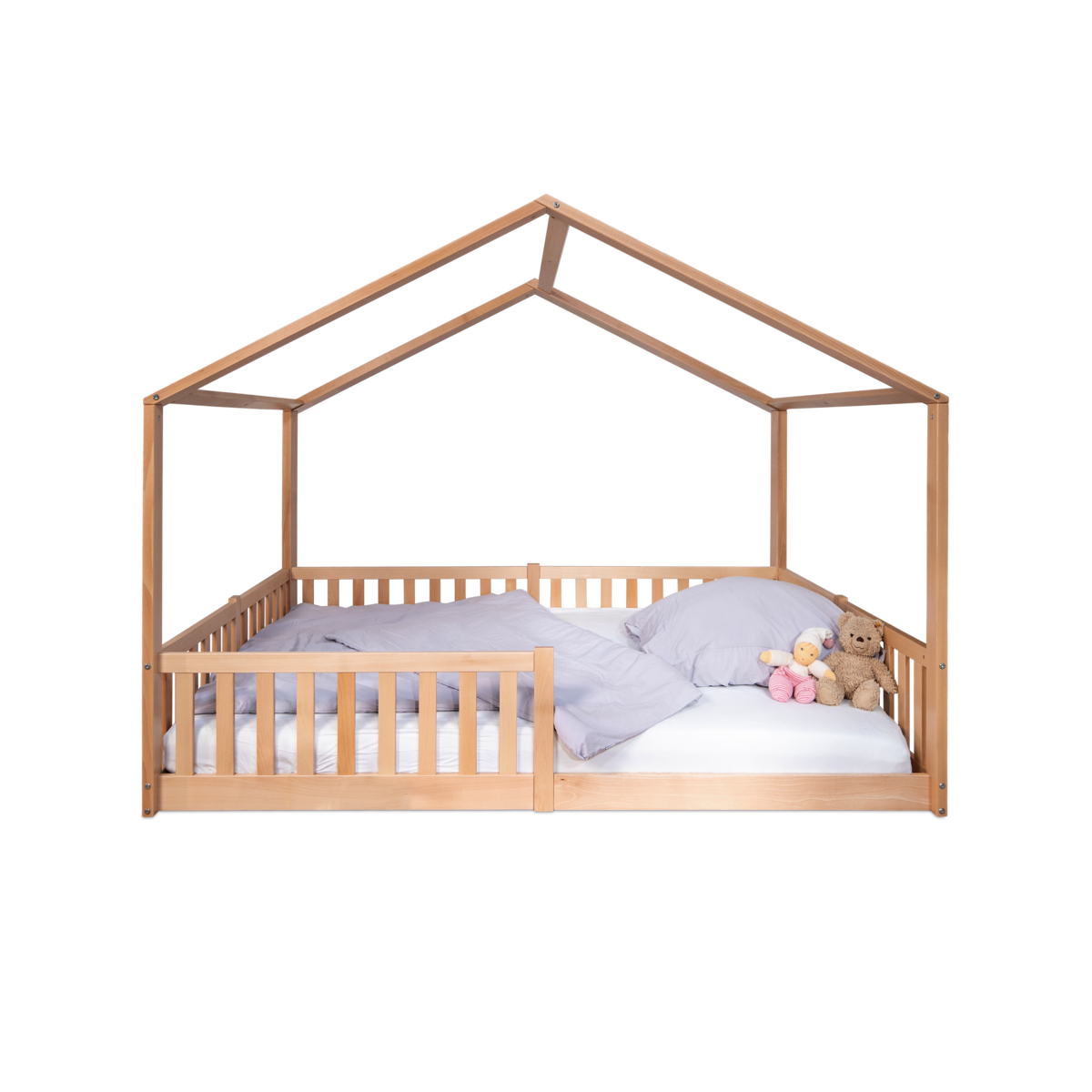 Huisbed Enno 140x200 cm massief beuken