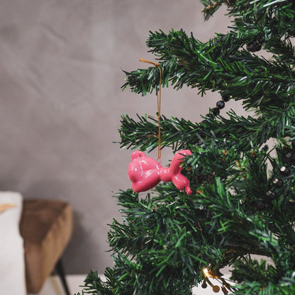 Ornament - Balloon Dog Hanger - Ceramics - Pink - 5.5x6.5cm