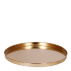 Dienblad rond 30 cm goud massief