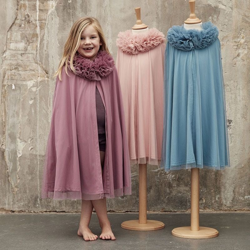 Tule cape roze 65 cm 6-8 jaar