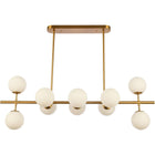 Hanglamp Chrintine wit goud messing