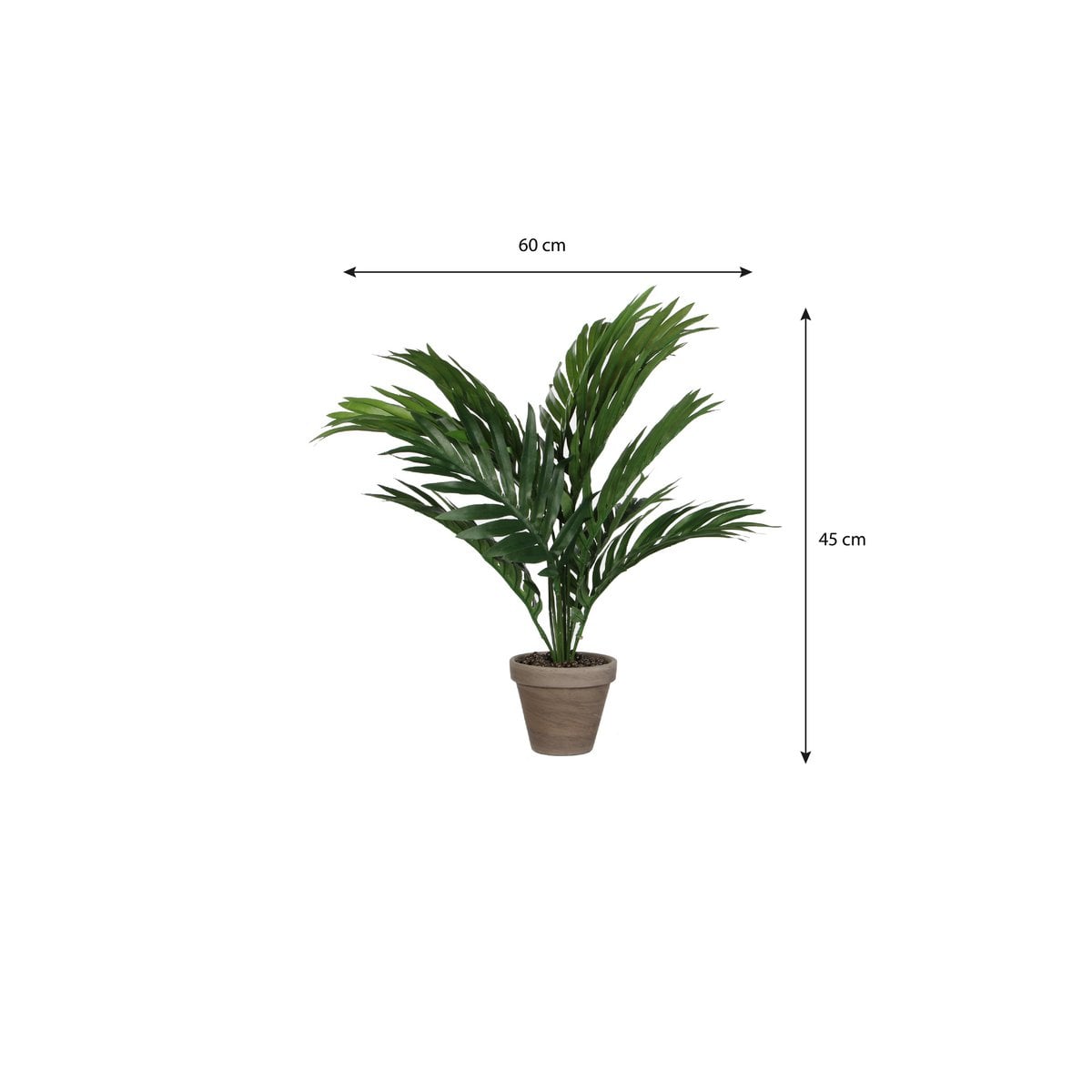 Kunstplant Areca palm 45 cm diameter 60 cm groen