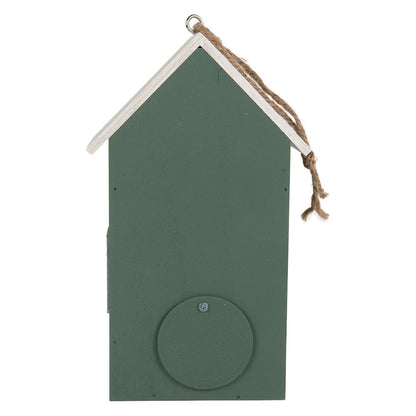 Vogelhuis 15x10x22 cm groen hout