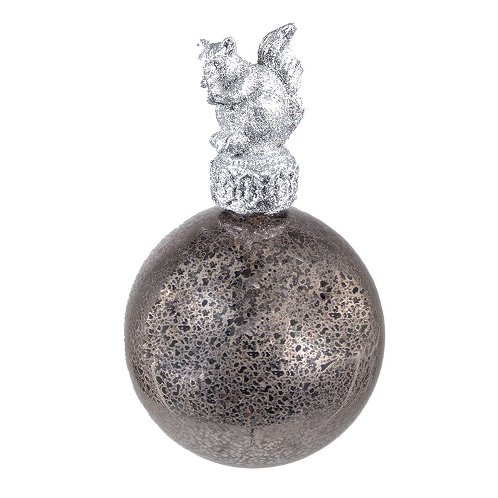 Christmas Ball Ø 7 cm Silver-colored Glass Christmas Decoration