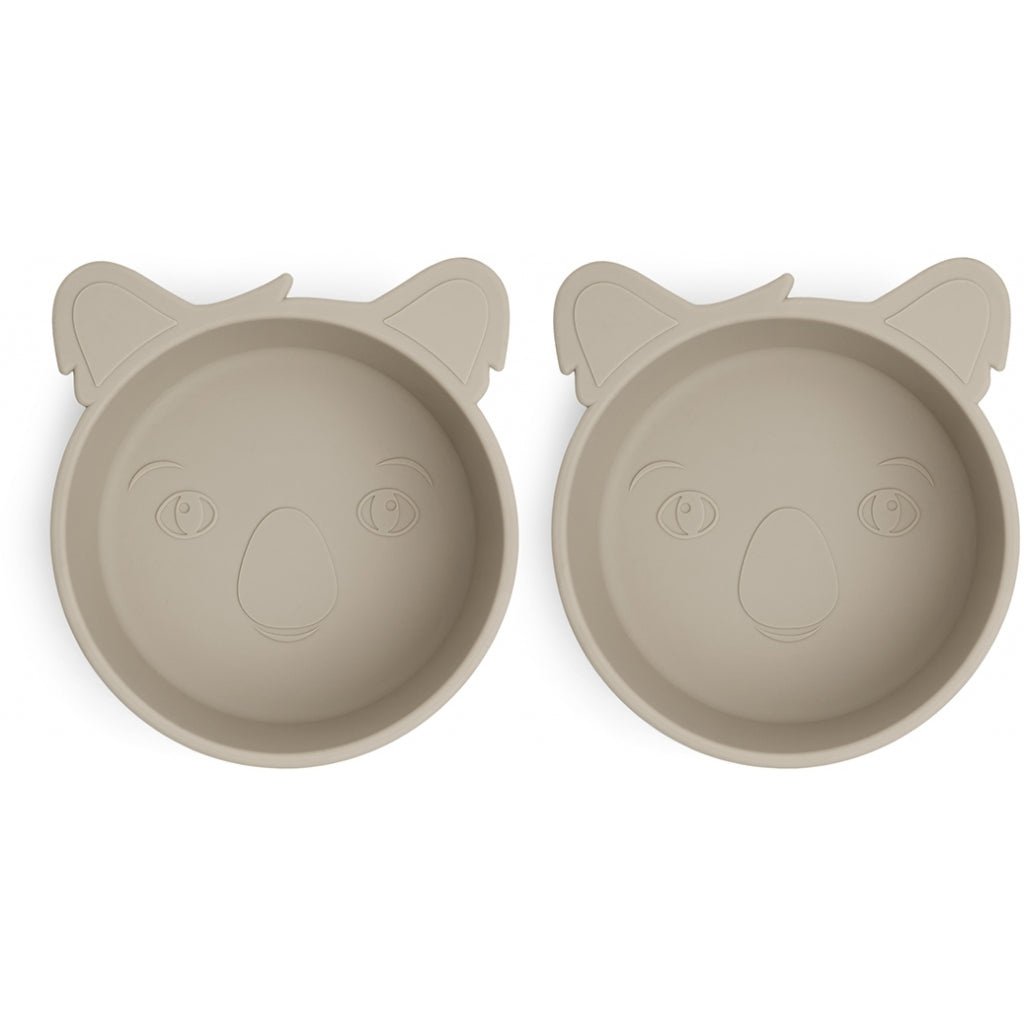 Alex Silicone Deep Plate 2-pack Koala