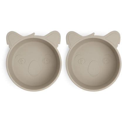 Alex Silicone Deep Plate 2-pack Koala
