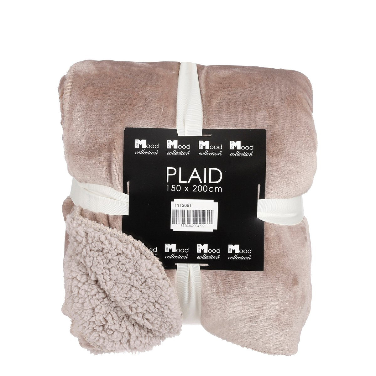 Plaid 200x150 cm beige polyester