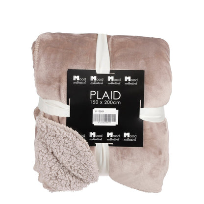 Plaid 200x150 cm beige polyester