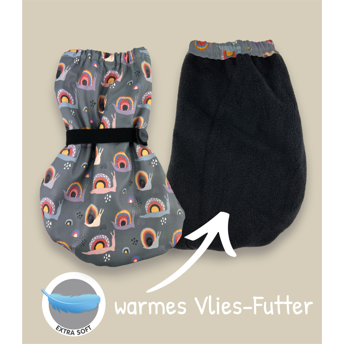 Voetlijn fleece waterdicht S/M
