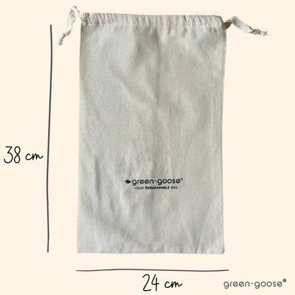 Broodzak linnen 40x25 cm groen