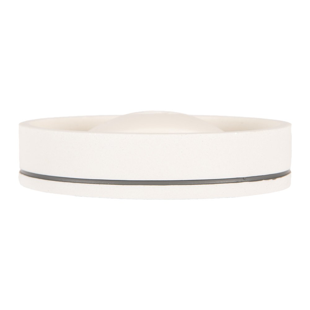 Soap Dish 14x10x3 cm White Plastic