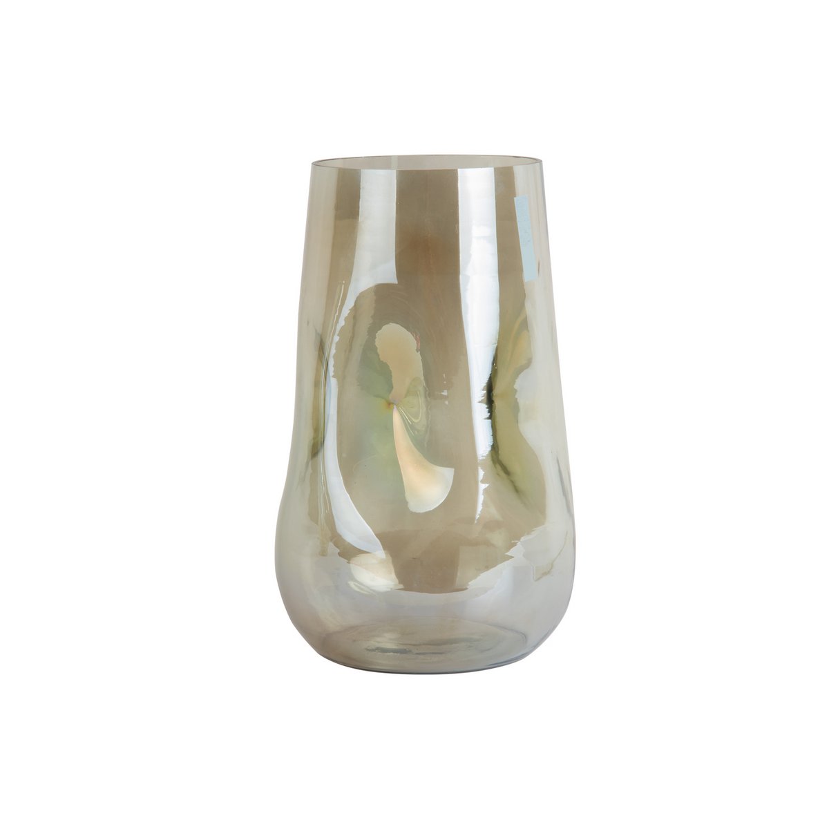 Vaas groen glas 26x17 cm