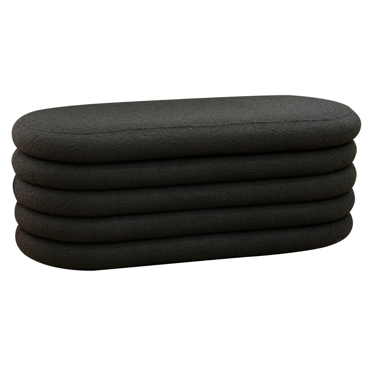 Opbergpoef 108x45x42 cm antraciet bouclé