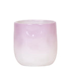 Ceramic Decorative Pot with Color Gradient Pink/White (Ø9cm)