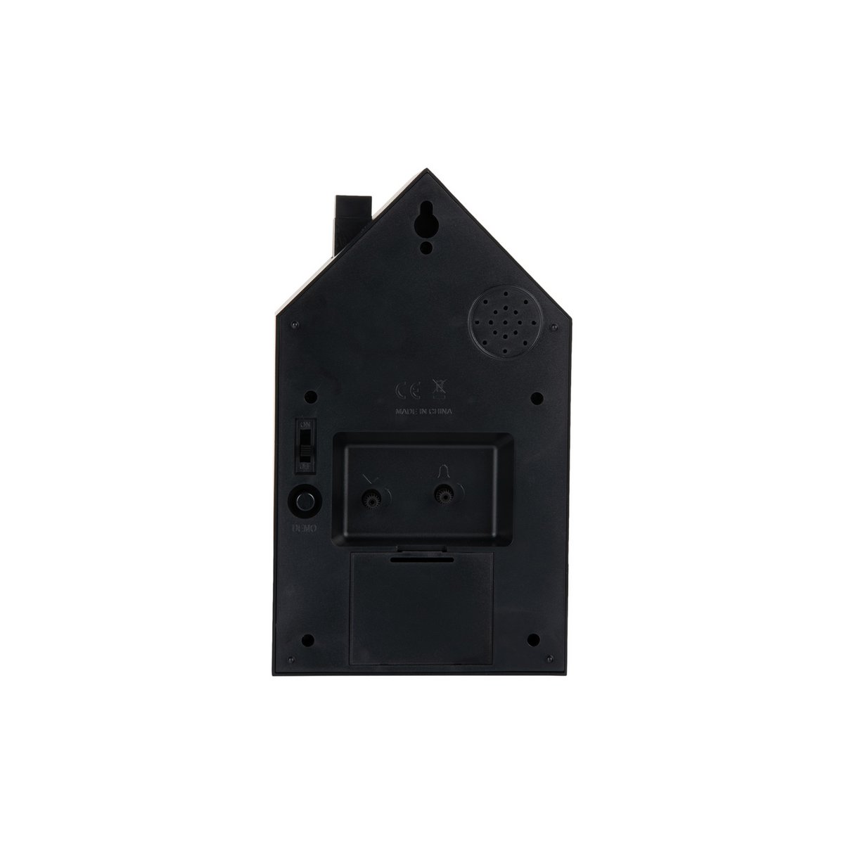 Wekker koekoek zwart 12x15x20 cm
