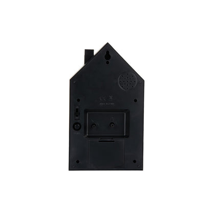 Wekker koekoek zwart 12x15x20 cm
