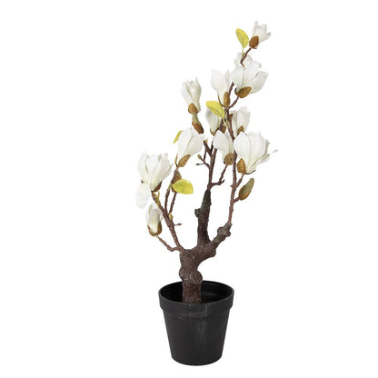 Kunstplant Magnolia 60 cm wit kunststof