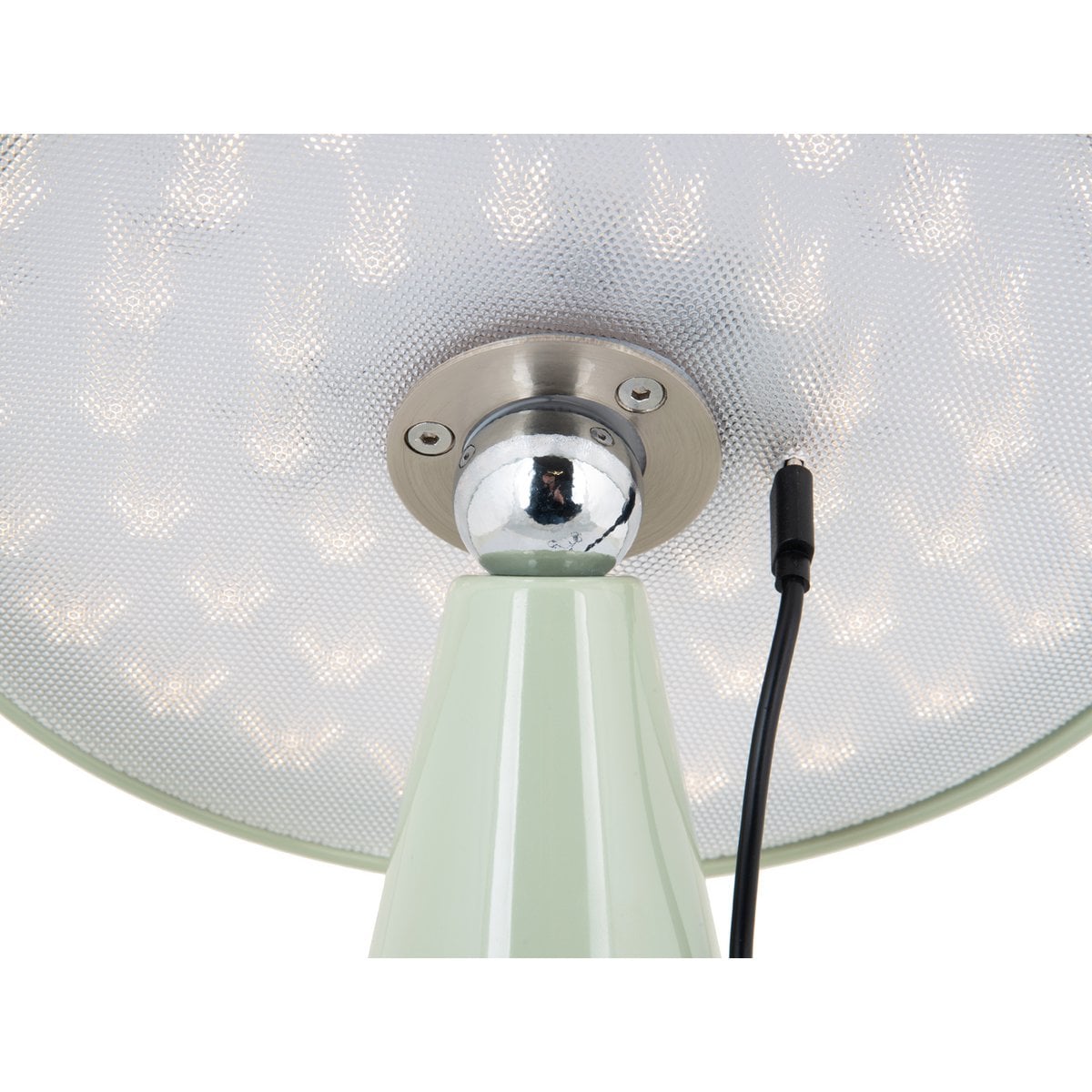 Tafellamp Phoebe 26x23 cm grijs melamine