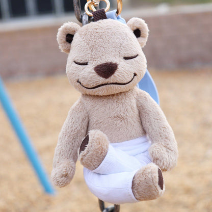 Meddy Teddy Keychain, Blue, 19cm excluding cord, w20-bs