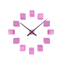 Wall clock DIY Cubic Metallic