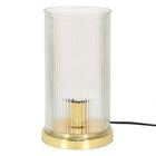 Table lamp Ø 15x27 cm Gold-colored Glass Desk lamp