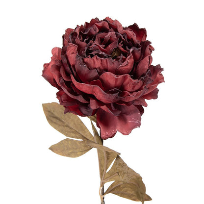 Kunstbloem pioenroos 70 cm rood kunststof