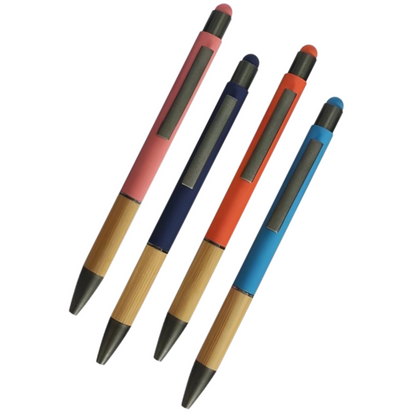 Stylus pen bamboe 8 stuks zwart