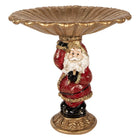 Kerstman beeld 24x19x24 cm goudkunststof
