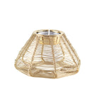 Kandelaar conisch goud 11x11x6 cm