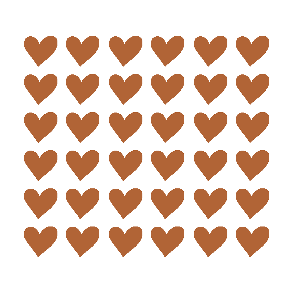 Wall sticker hearts terra