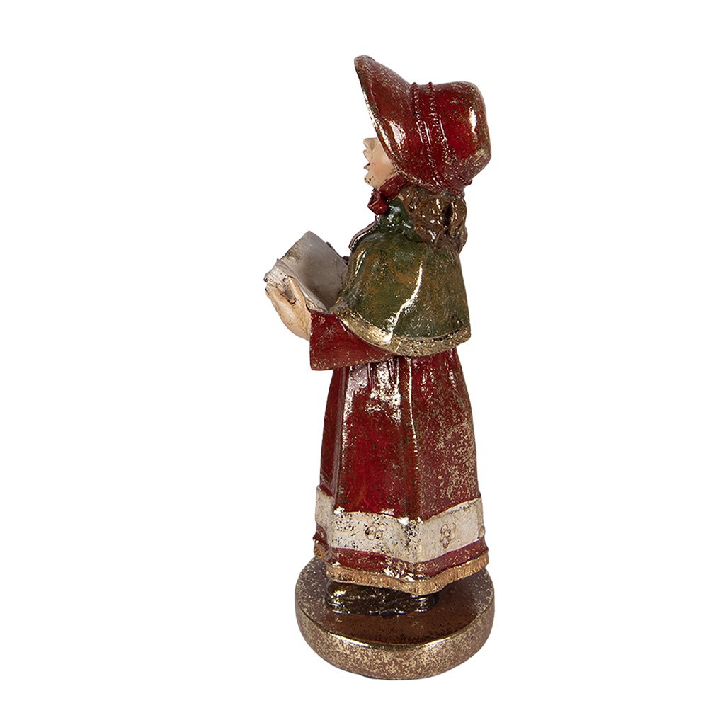 Kerstgroep beeld 34x31x21x20 cm rood kunststof