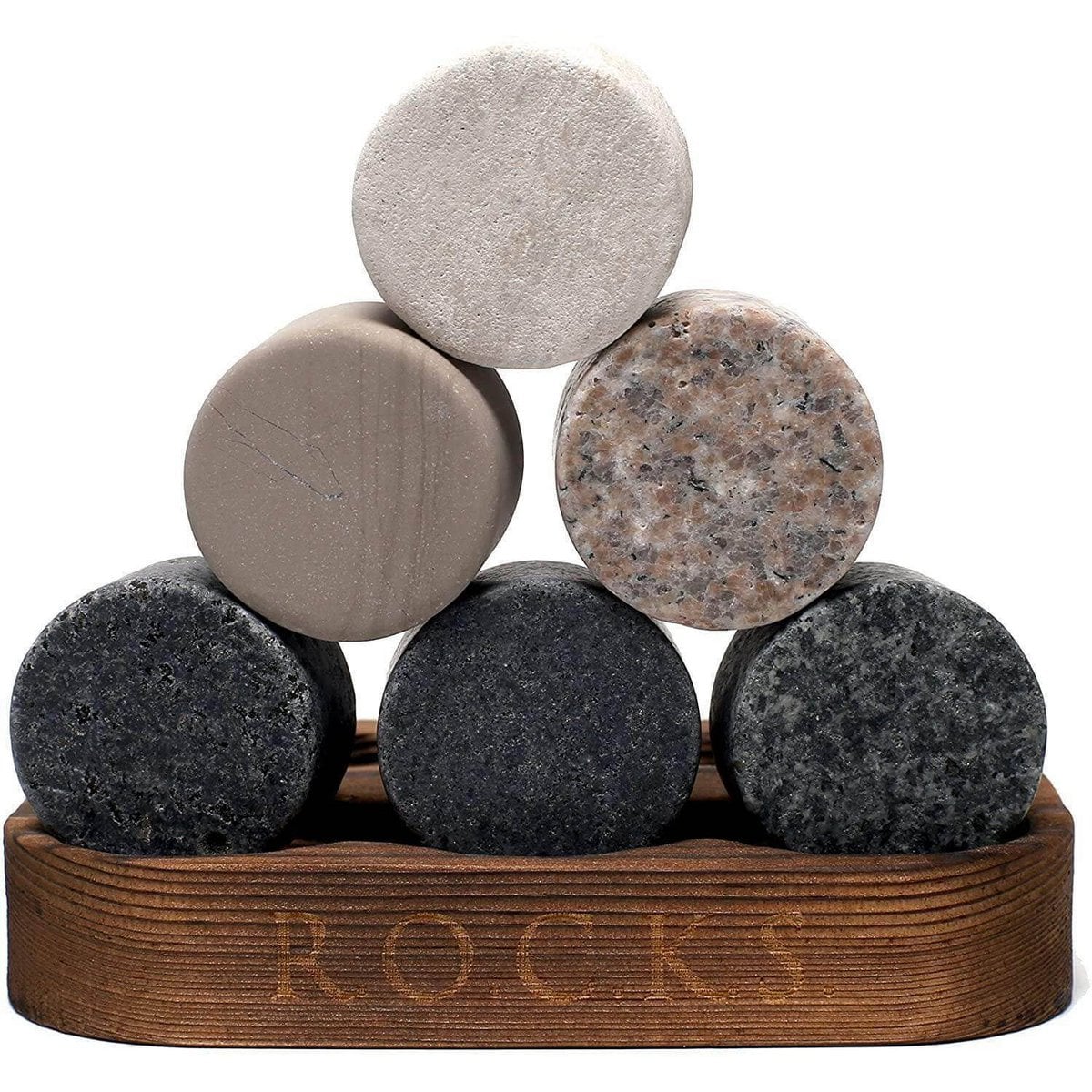 Whisky stenen 6 stuks graniet