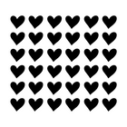 Wall decal hearts