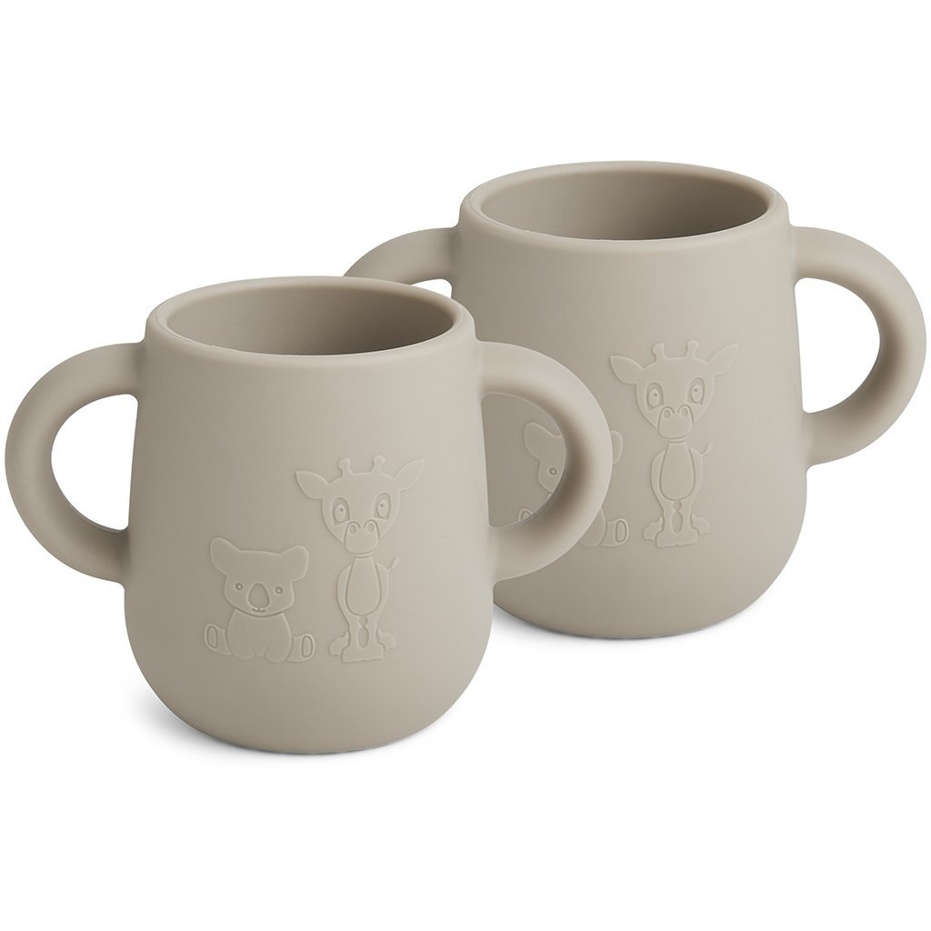 Kinderbeker siliconen 2-pack 145 ml kasseien