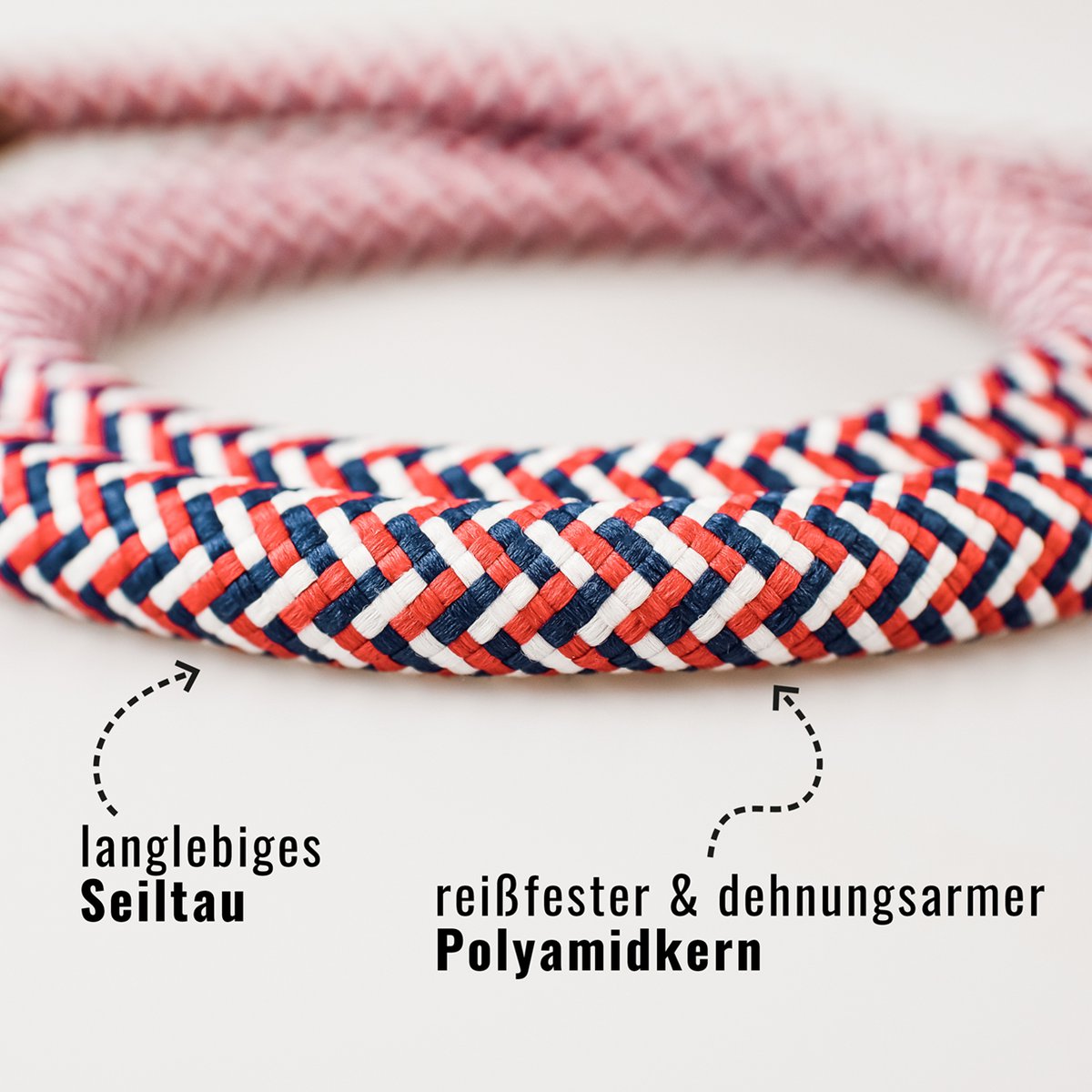 Hondenriem 120 cm leer polyamide