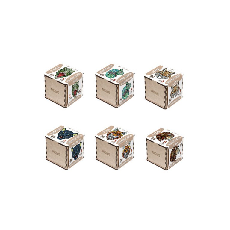 Houten legpuzzel vos 27,9x19,5x0,5 cm berkenmultiplex