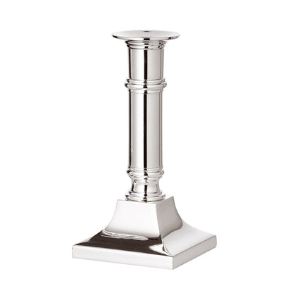 Kandelaar verzilverd staal 16 cm